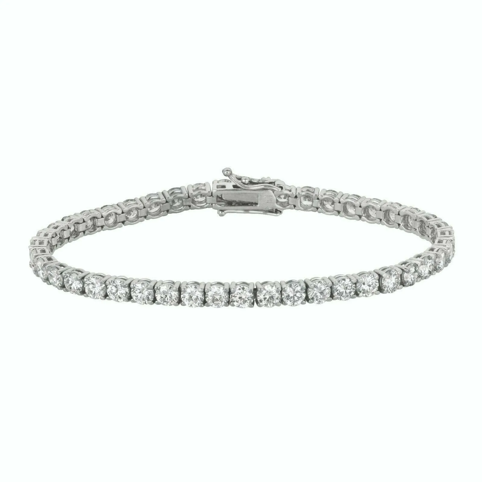 3.00 Carat Natural Diamond Tennis Bracelet G SI 14K White Gold 7''