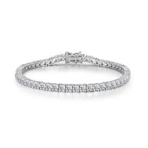 3mm Round Brilliant Created Diamond Tennis Bracelet