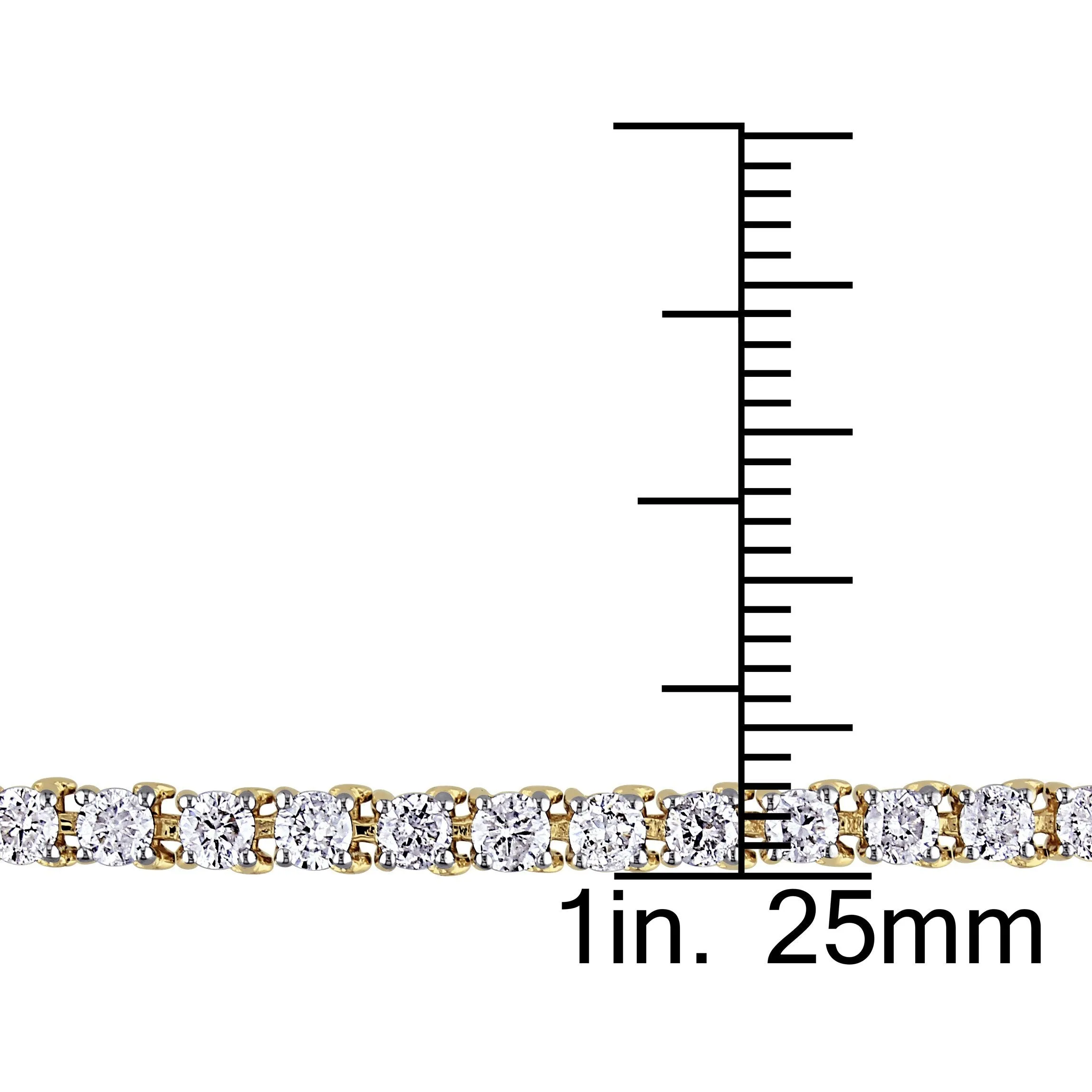 4 CT Diamond TW Bracelet 14k Yellow Gold GH I1;I2 Length (inches): 7.25