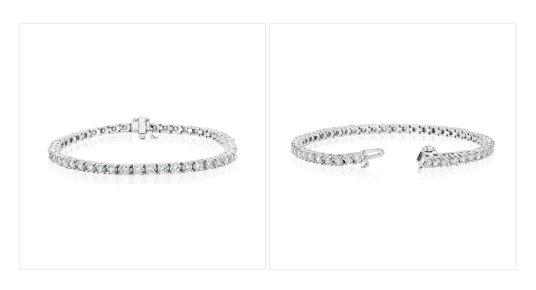 4.5ct Total Weight Lab Diamond Tennis Bracelet