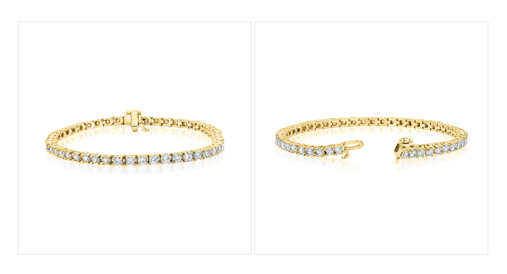 4.5ct Total Weight Lab Diamond Tennis Bracelet