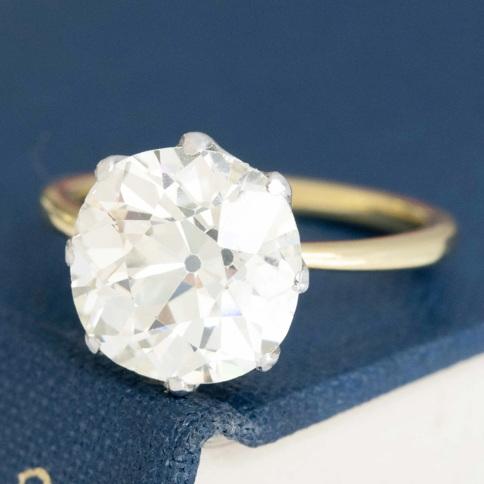 4.74ct Old Mine Cut Diamond Solitaire, GIA