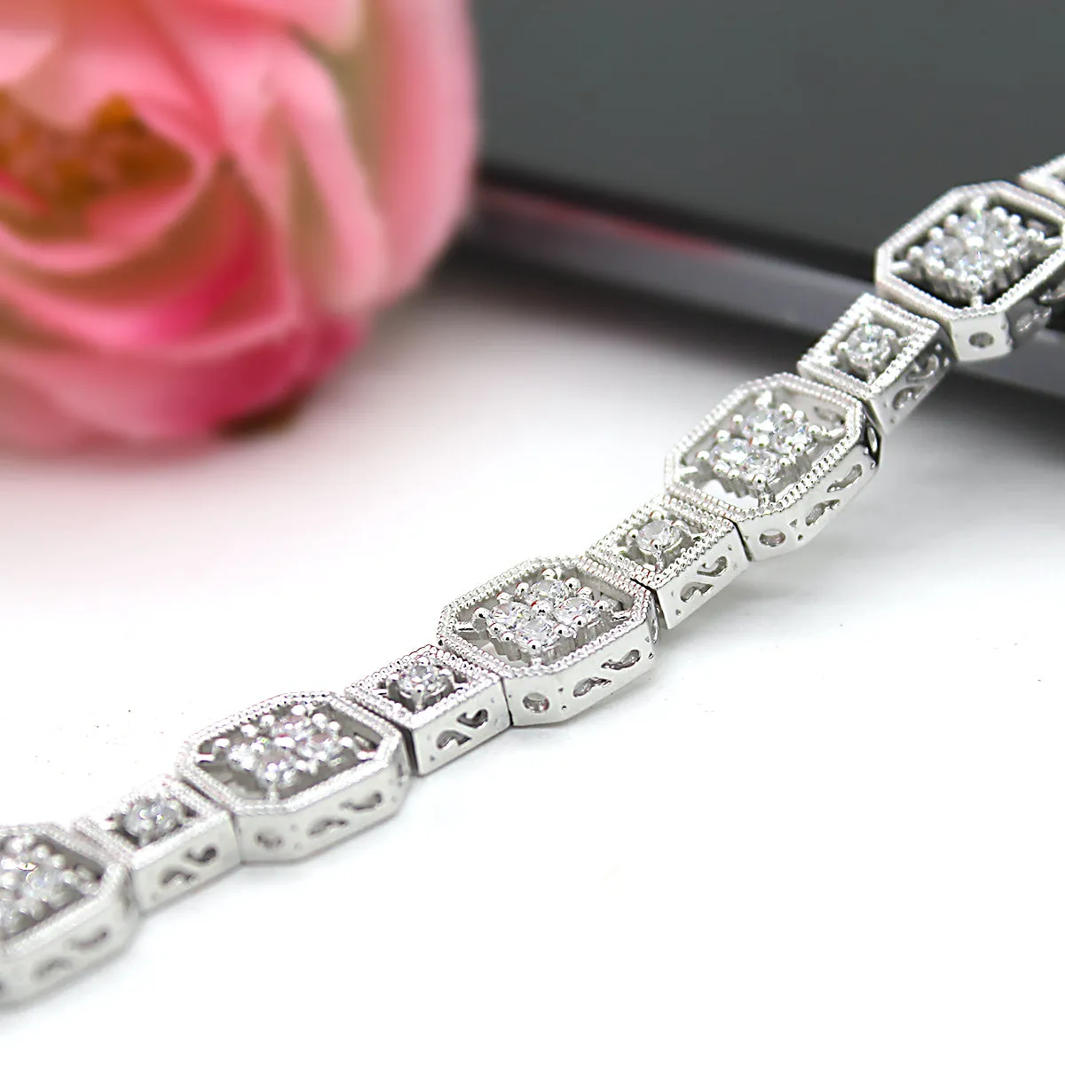 4.75Ct Sparkle Simulated Diamond Classic Tennis Bracelet