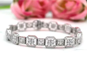 4.75Ct Sparkle Simulated Diamond Classic Tennis Bracelet