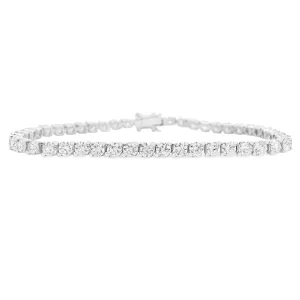 6.67ct 18k White Gold Diamond Bracelet