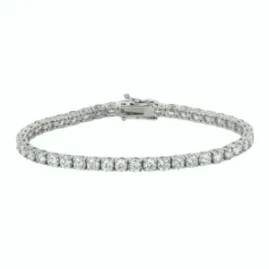 7.00 Carat Natural Diamond Tennis Bracelet G SI 14K White Gold 7''