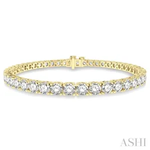 8 ctw Round Cut Diamond Tennis Bracelet in 14K Yellow Gold