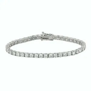 8.00 Carat Natural Diamond Tennis Bracelet G SI 14K White Gold 7'' 44 stones