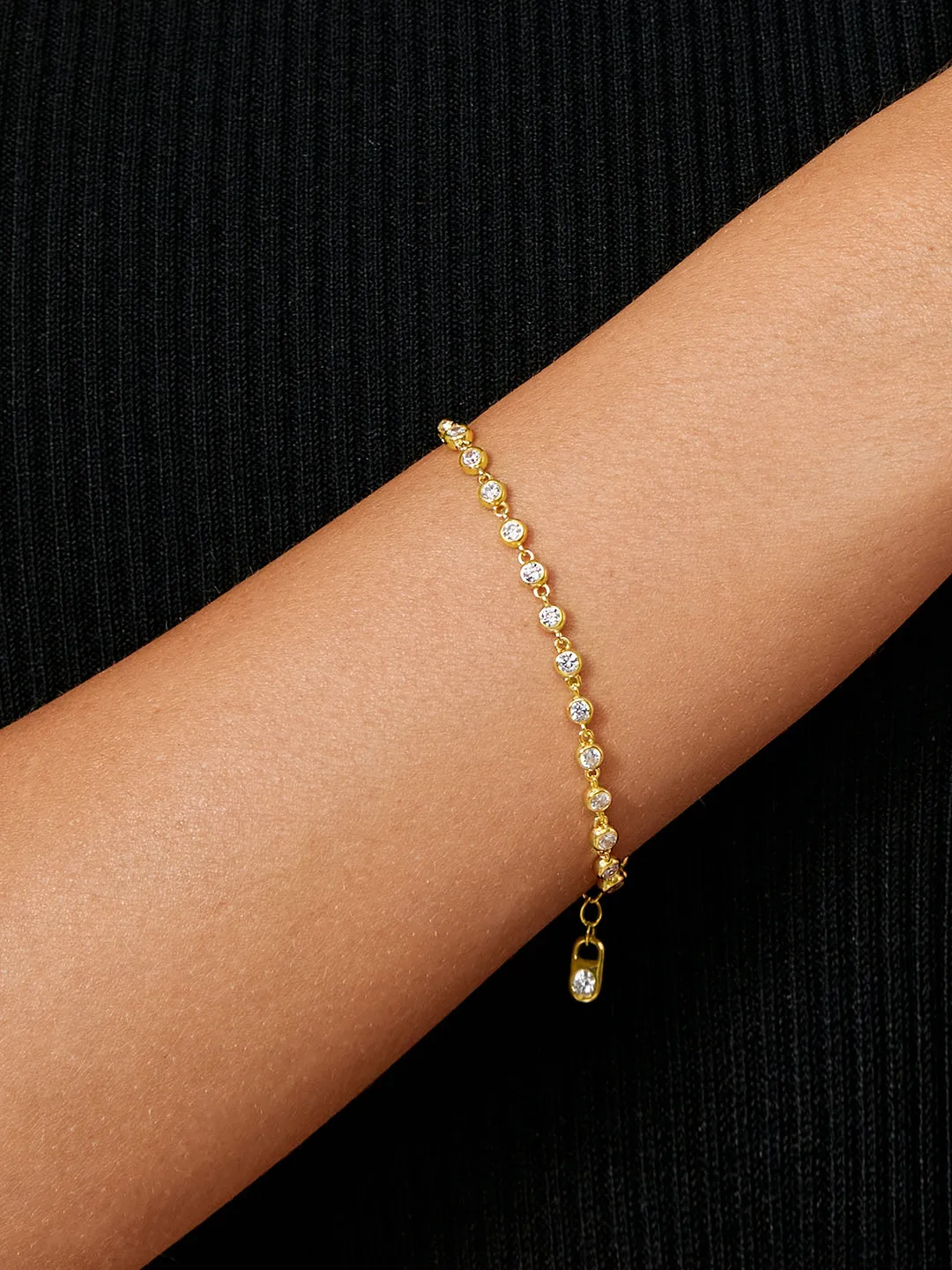 Abundance Crystal Bezel Bracelet