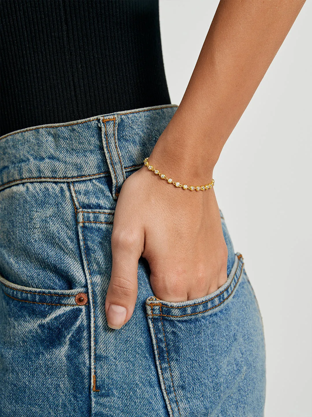 Abundance Crystal Bezel Bracelet