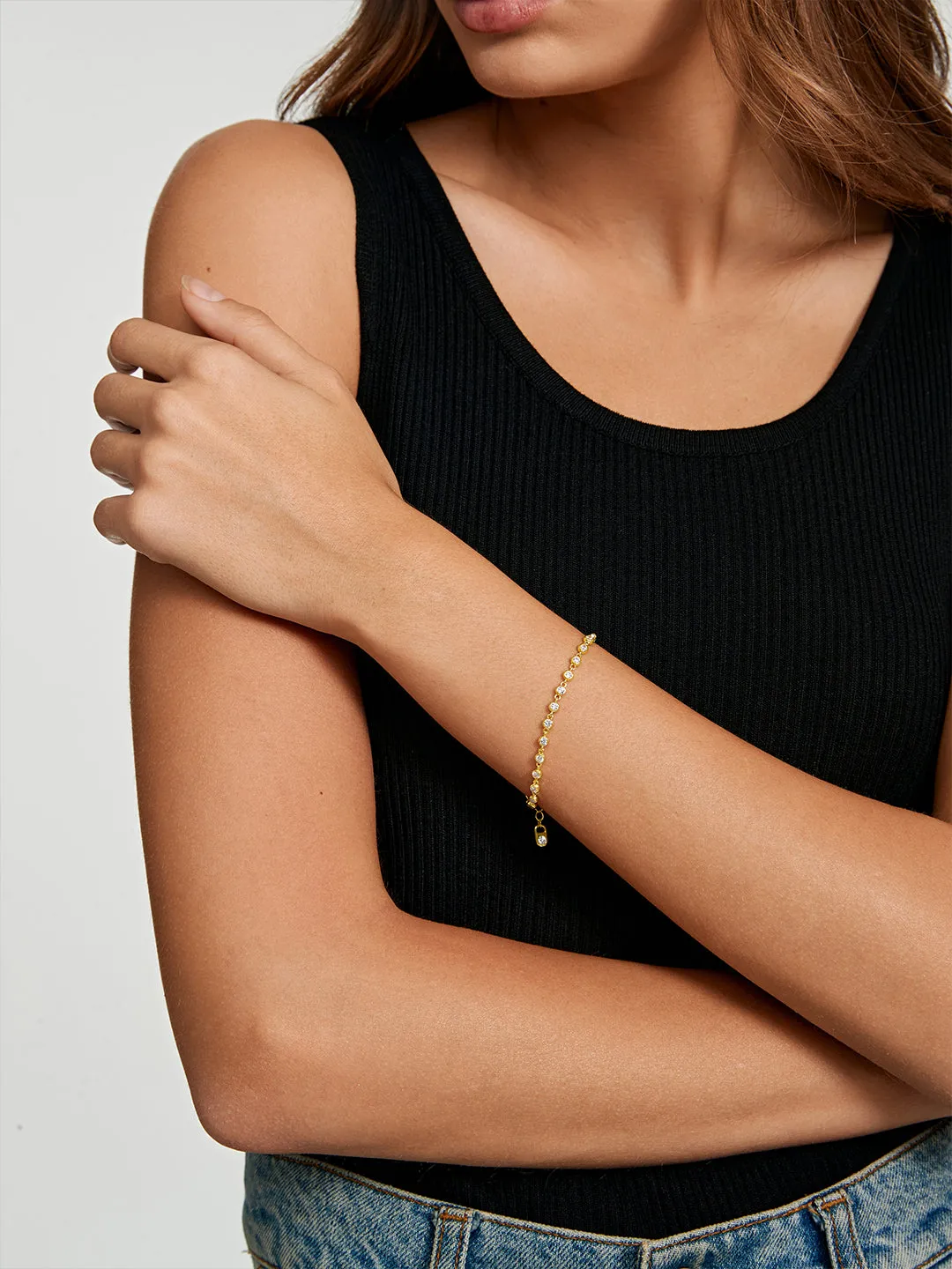 Abundance Crystal Bezel Bracelet