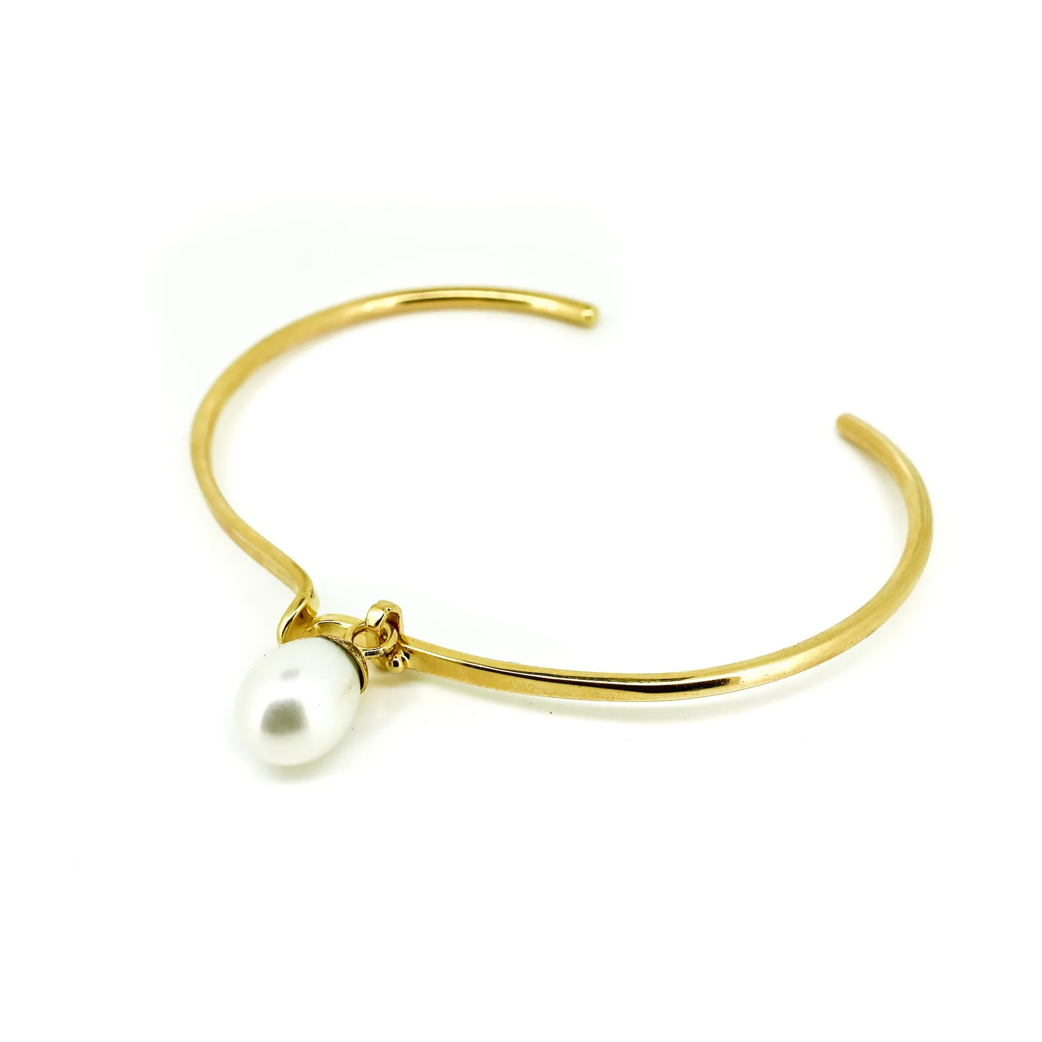 Aleisha Pearl Cuff Gold