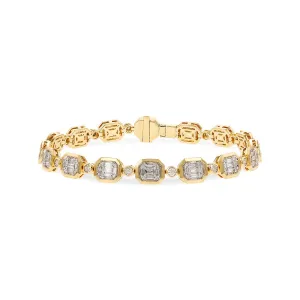 Allison Kaufman 14k Yellow Gold Diamond Tennis Bracelet – B1423