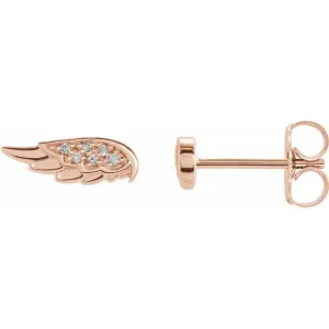 Angel Wing Diamond Earrings