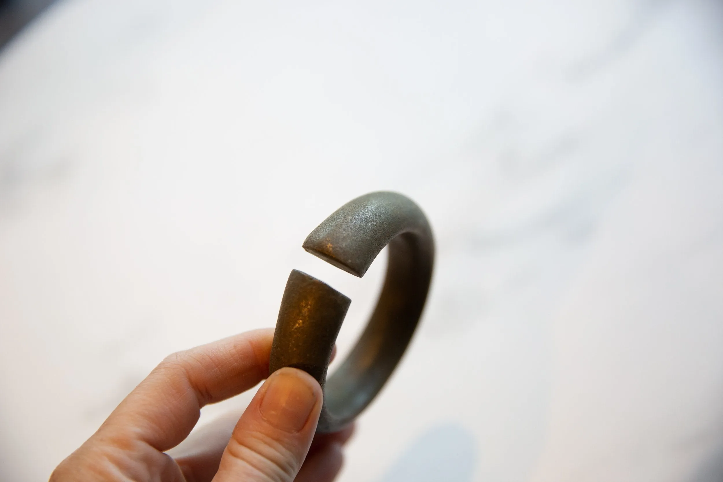 Antique African Bronze Cuff Bracelet