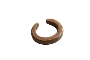 Antique African Child's Bronze Snake Cuff Bracelet