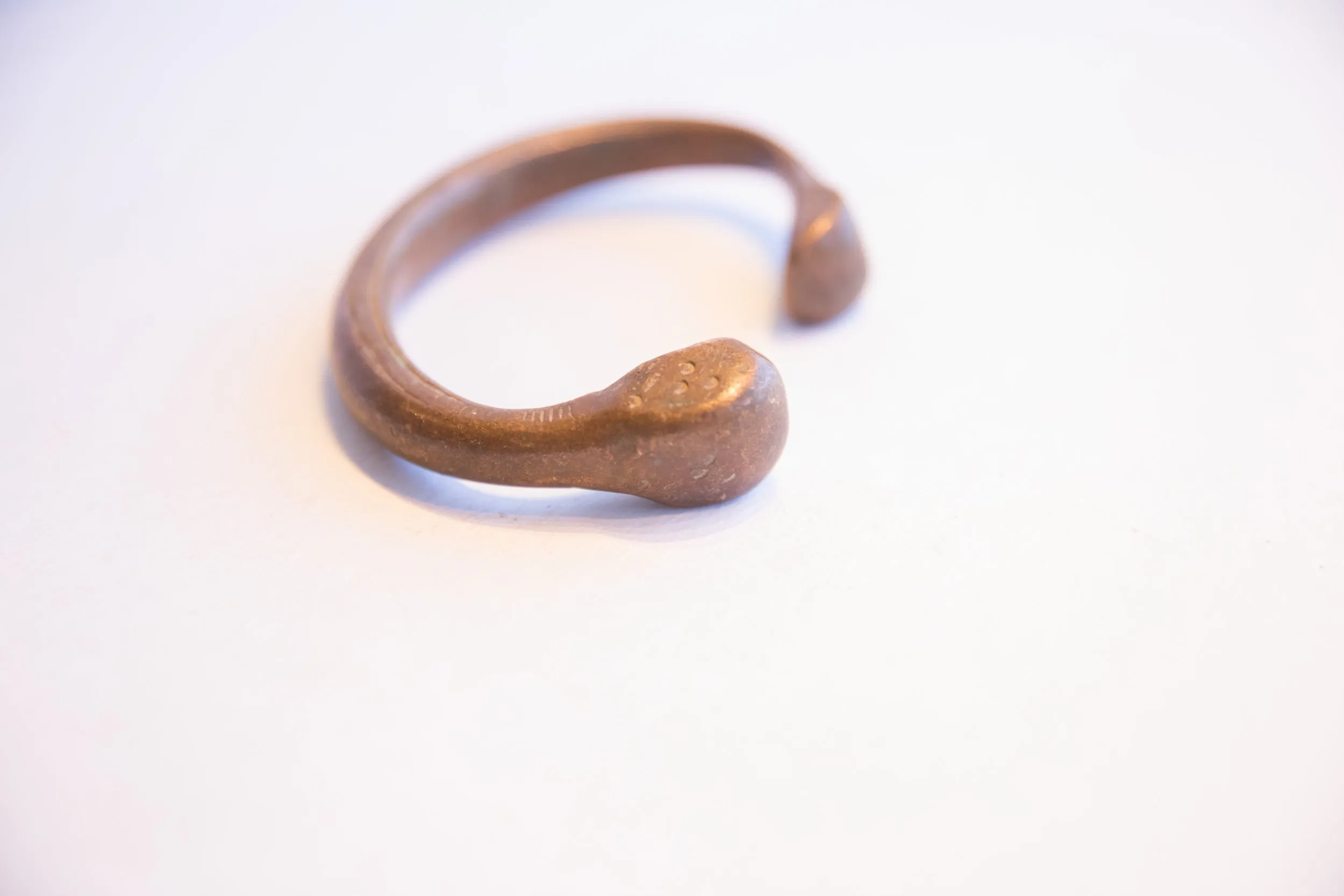 Antique African Snake Cuff Bracelet