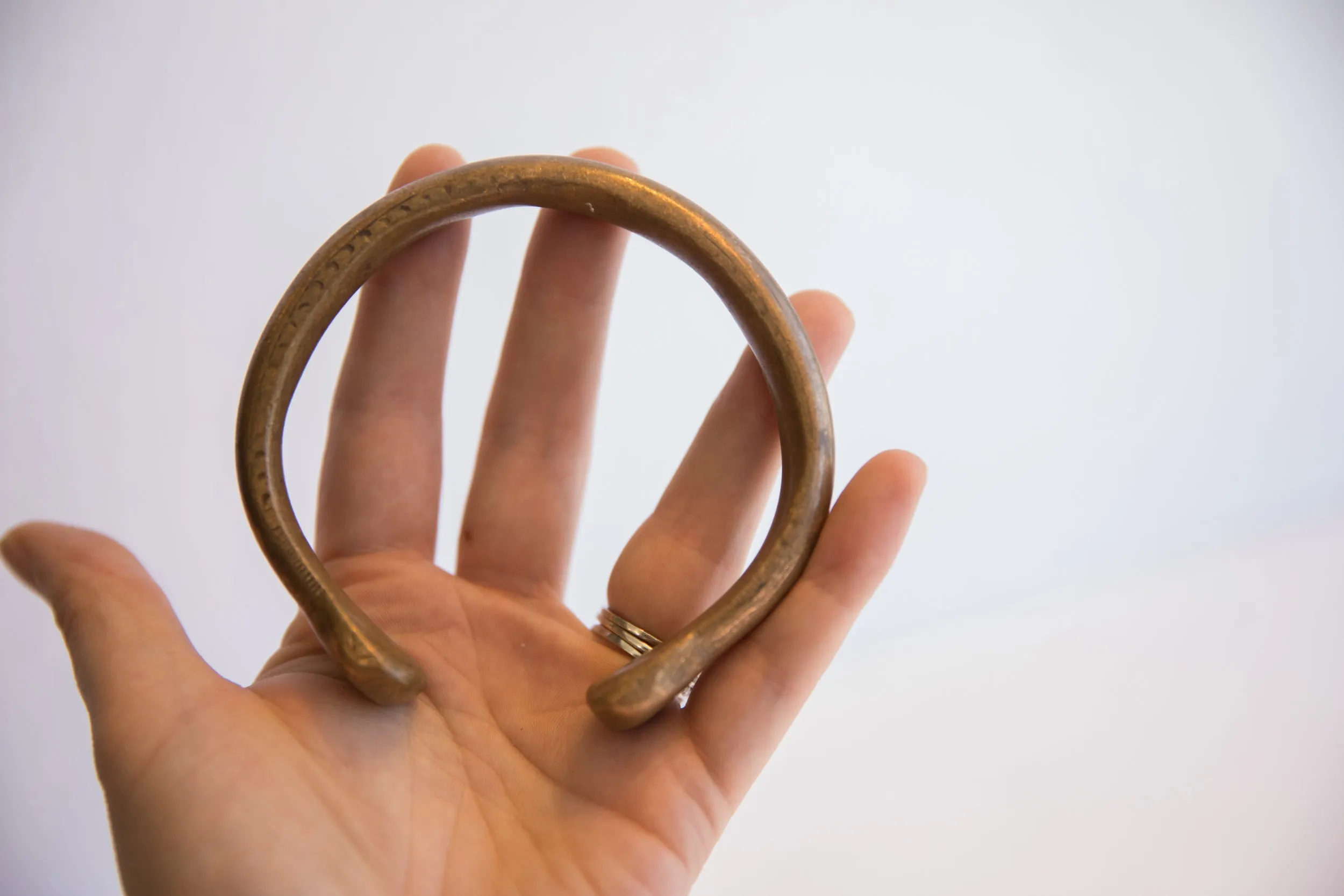 Antique African Snake Cuff Bracelet