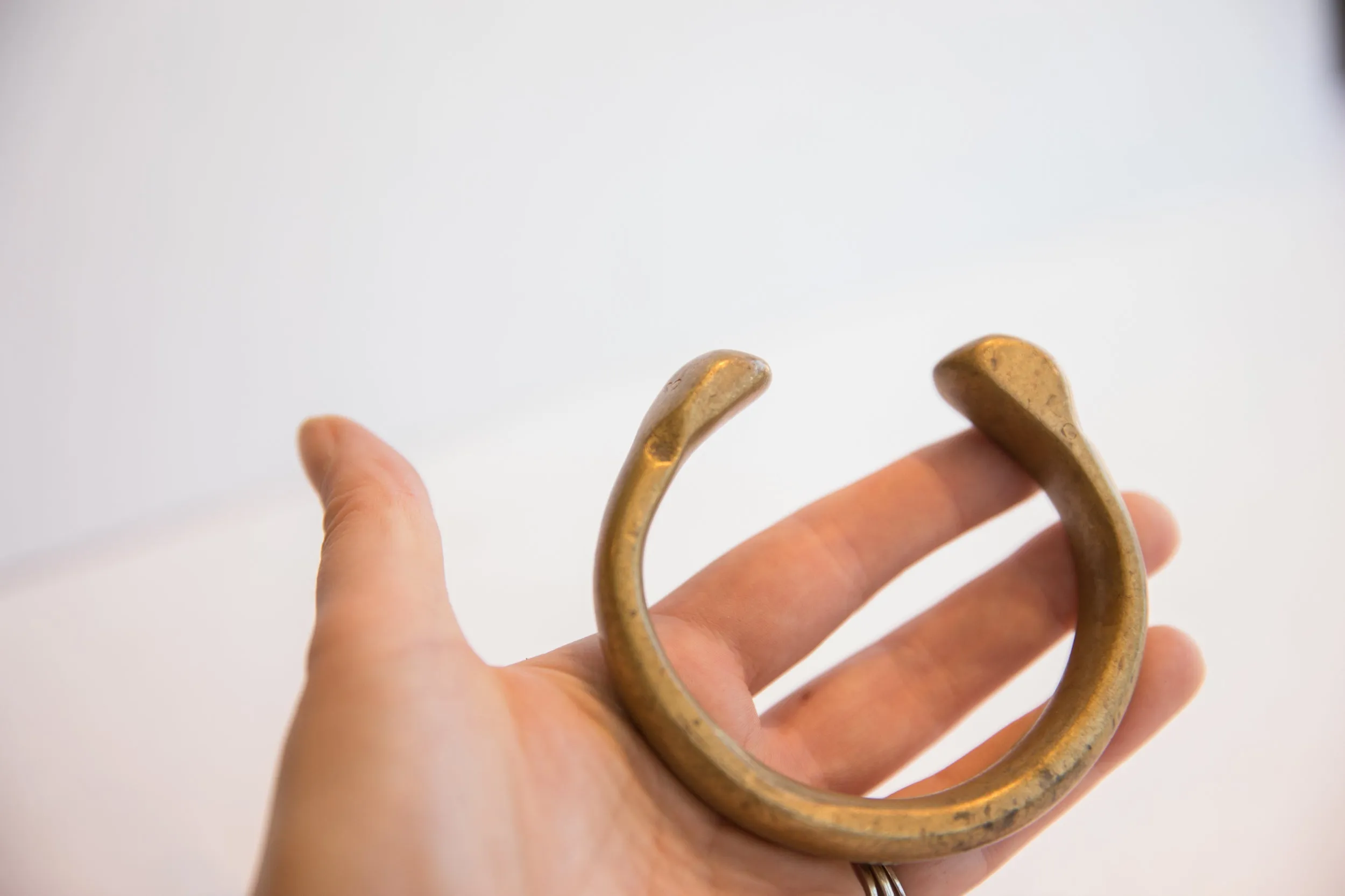 Antique African Snake Cuff Bracelet