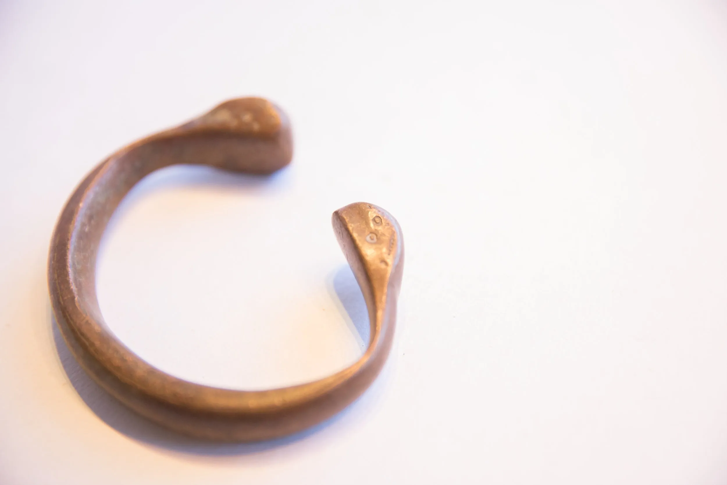 Antique African Snake Cuff Bracelet