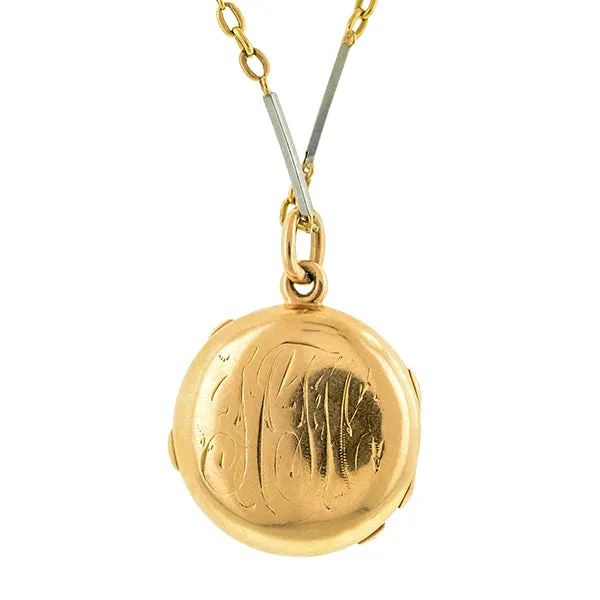 Antique Sapphire & Diamond Locket