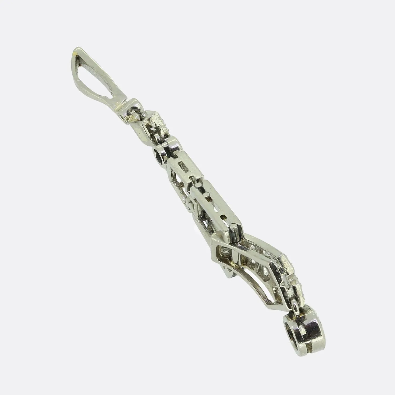 Art Deco Diamond Drop Pendant