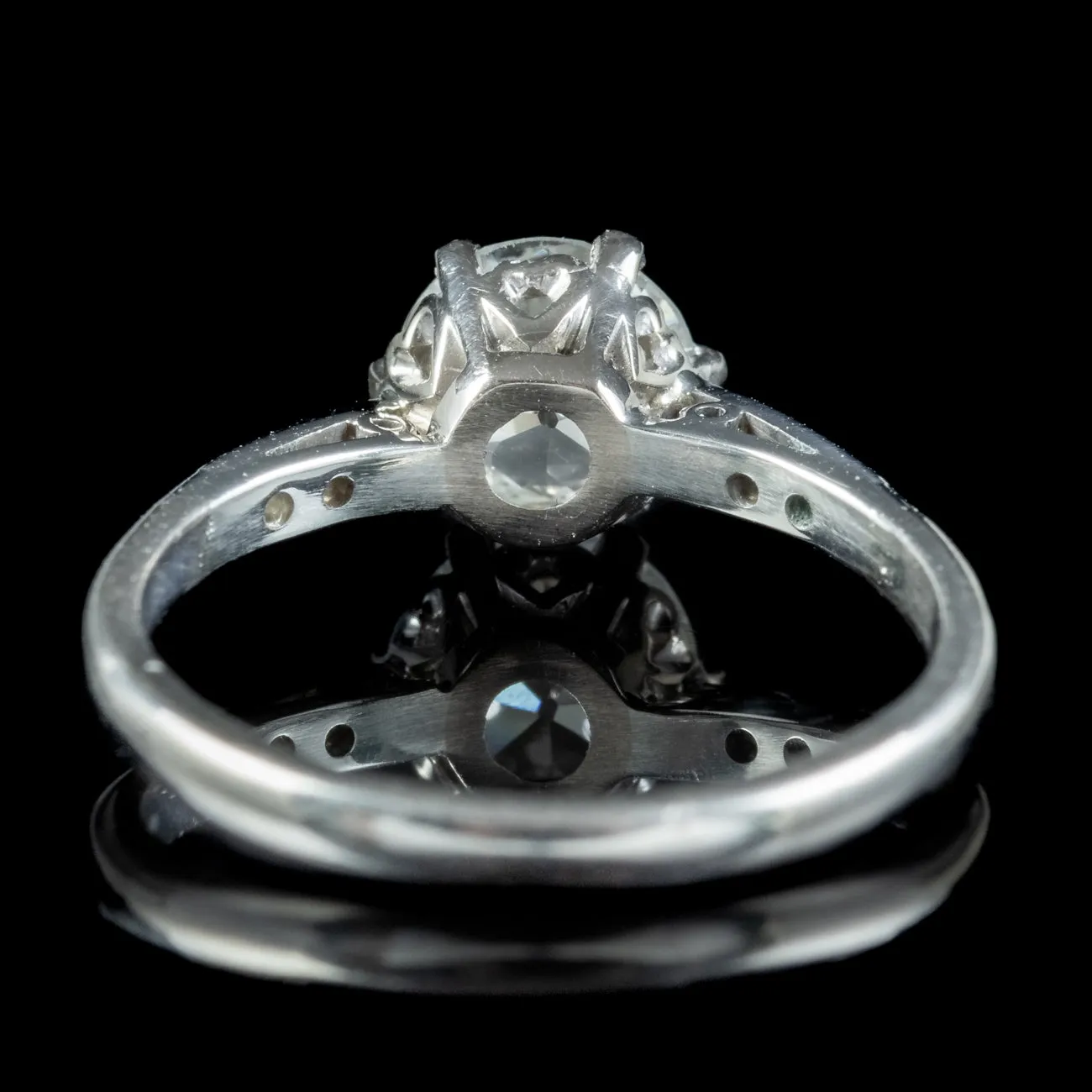 Art Deco Diamond Solitaire Ring 1.20ct Diamond
