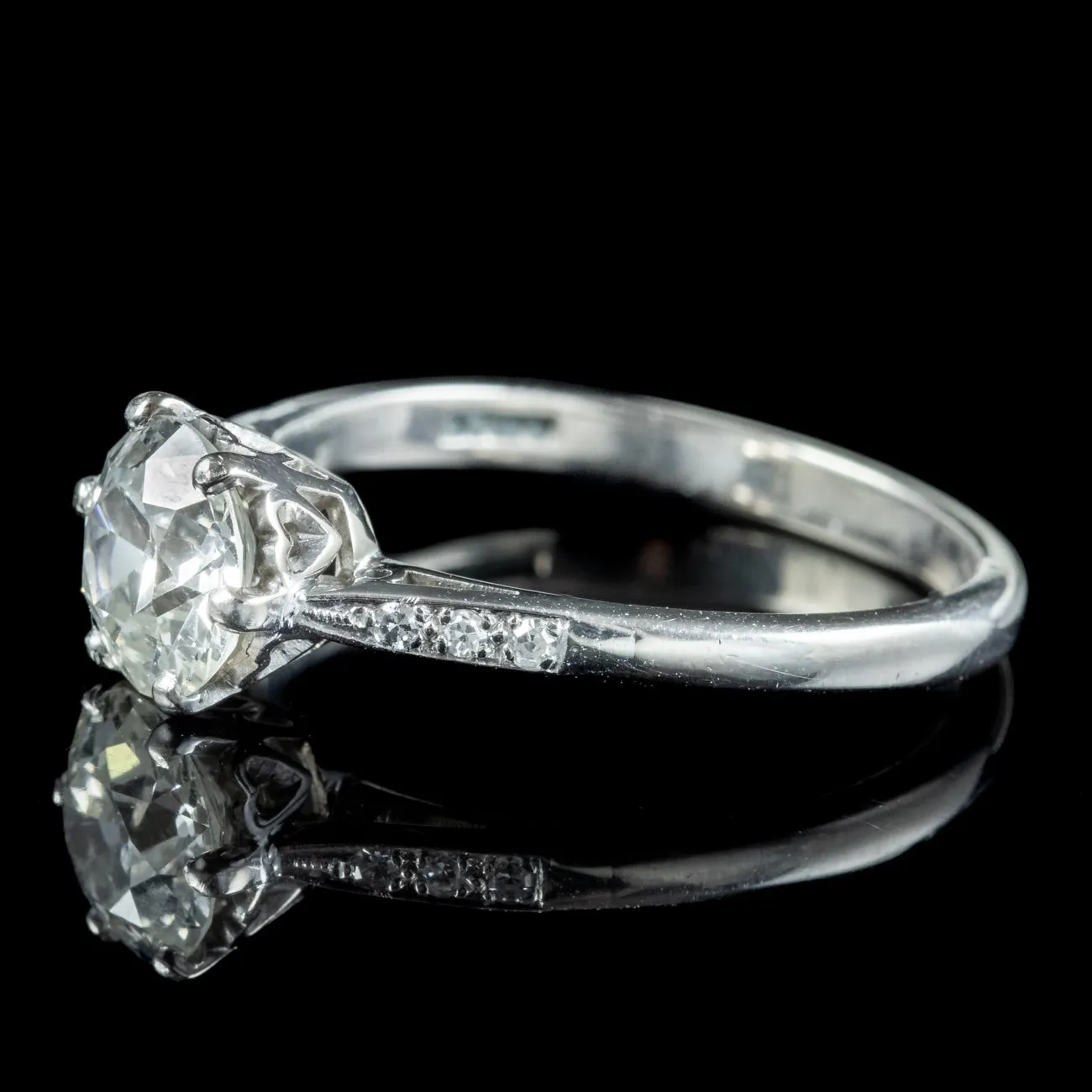 Art Deco Diamond Solitaire Ring 1.20ct Diamond