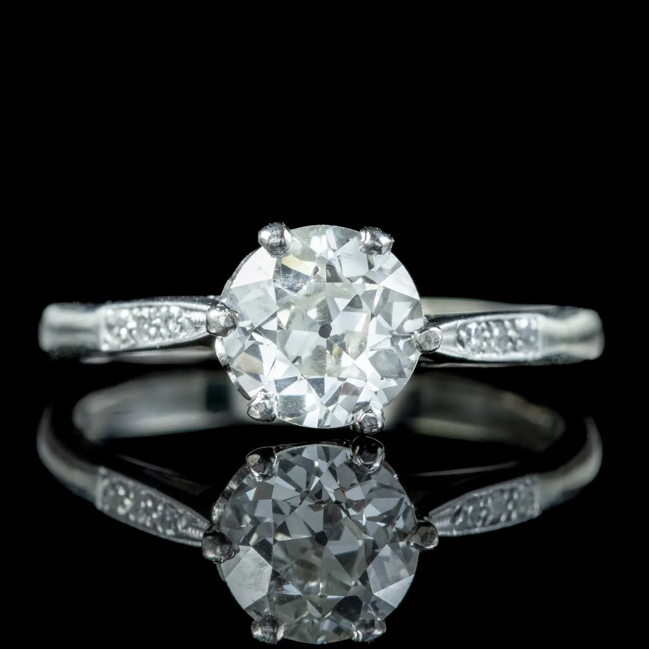 Art Deco Diamond Solitaire Ring 1.20ct Diamond