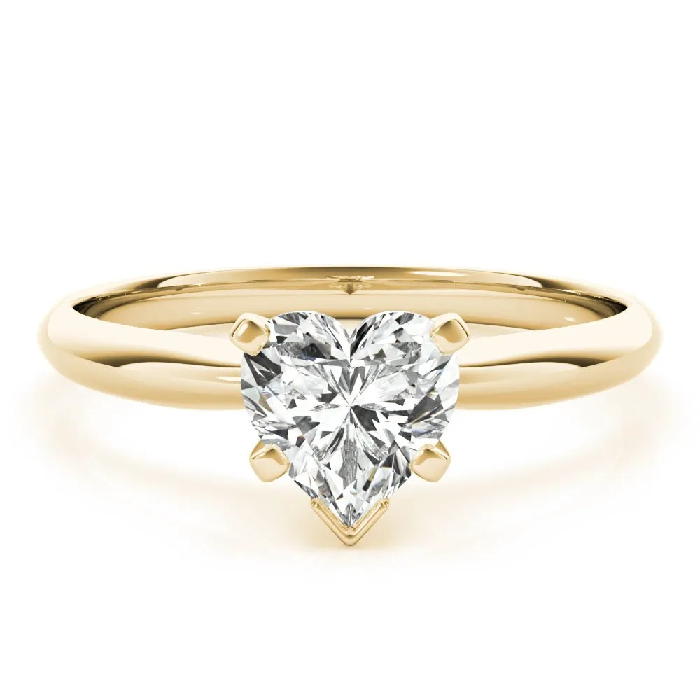 Atlantic City Heart Solitaire Engagement Ring