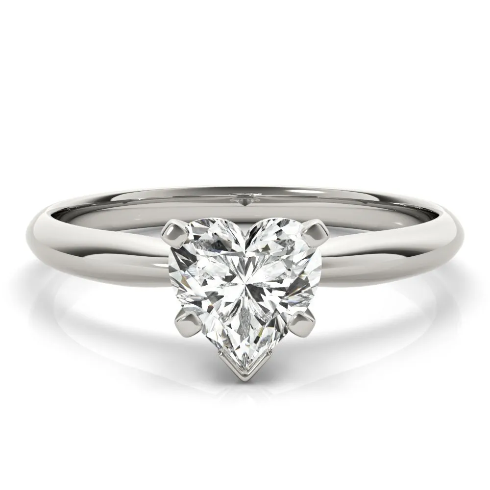 Atlantic City Heart Solitaire Engagement Ring