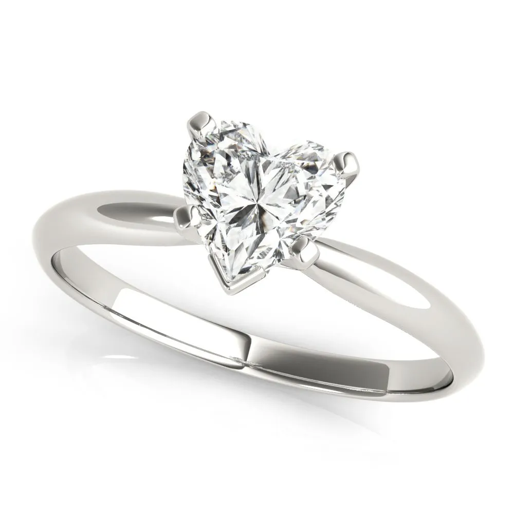 Atlantic City Heart Solitaire Engagement Ring