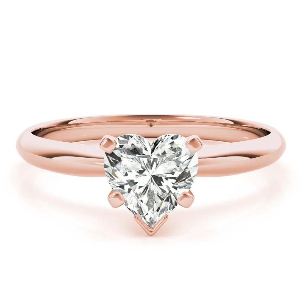 Atlantic City Heart Solitaire Engagement Ring