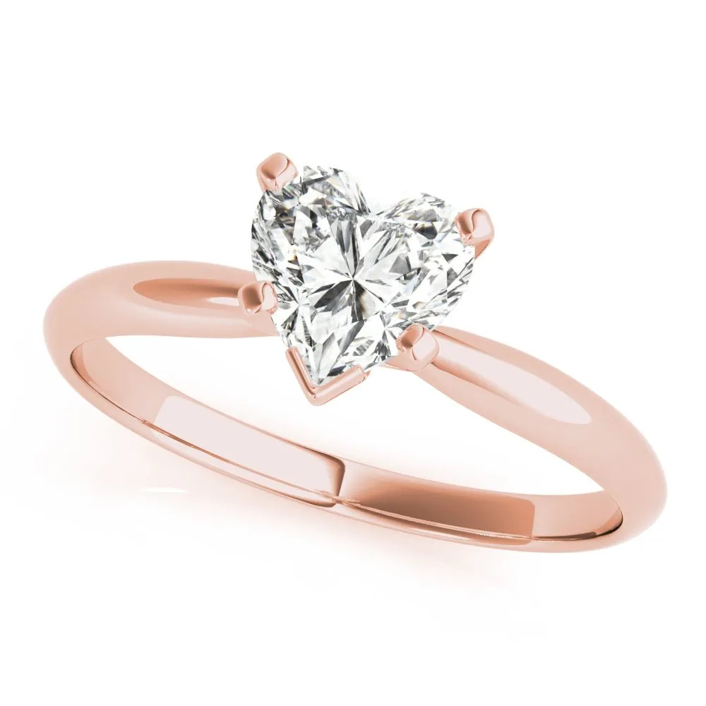 Atlantic City Heart Solitaire Engagement Ring