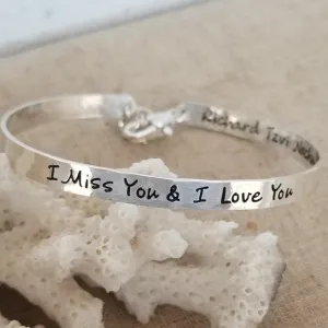 Babies Custom Cuff Bracelet - Sterling, Gold, or Rose Gold