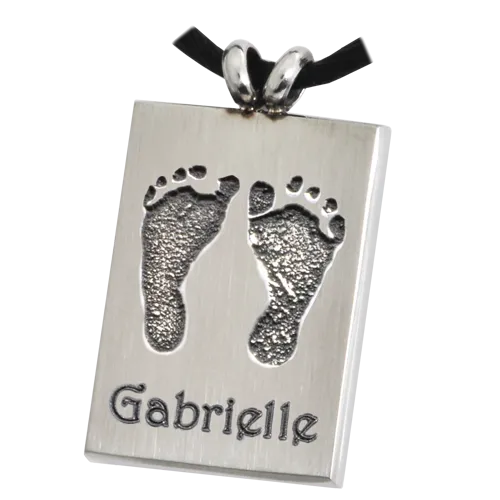 B&B Rectangle 2 Footprints Pendant