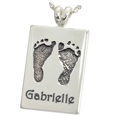 B&B Rectangle 2 Footprints Pendant