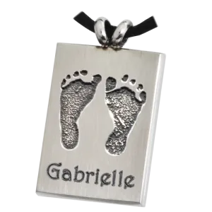 B&B Rectangle 2 Footprints Pendant