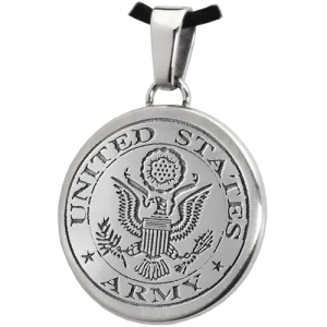 B&B Round Military Pendant