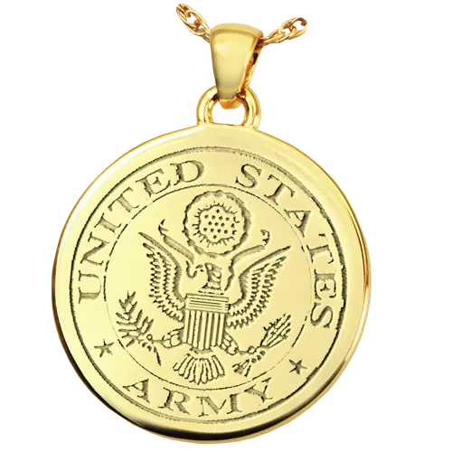 B&B Round Military Pendant