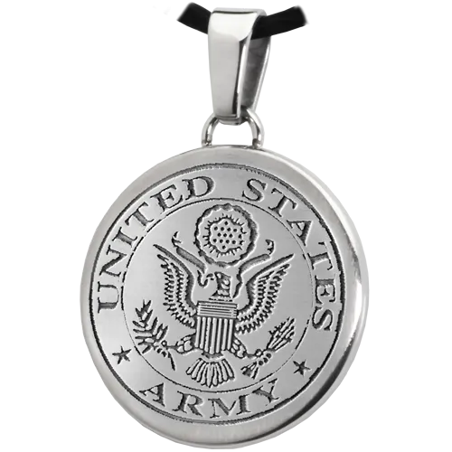 B&B Round Military Pendant