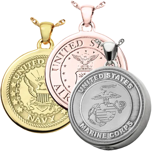 B&B Round Military Pendant