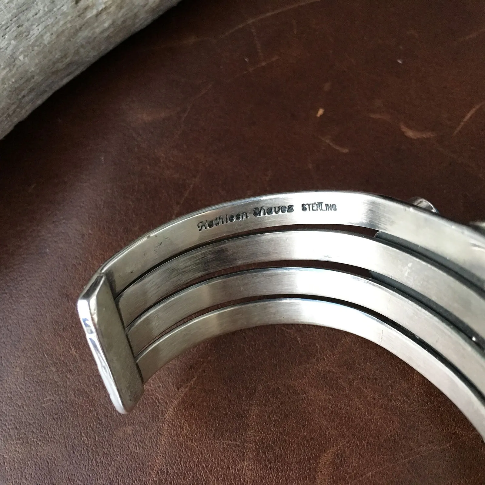 Beautiful Sterling Silver Natural Sleeping Beauty Turquoise Flower Bracelet Cuff