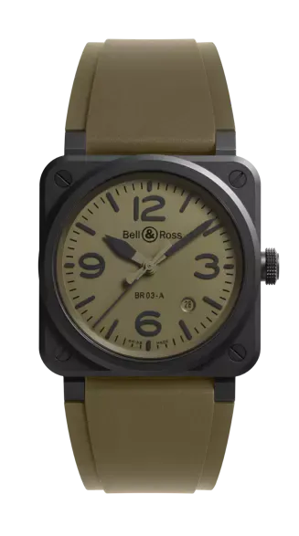 BELL & ROSS BR 03A MILITARY CERAMIC 41mm