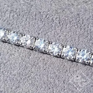 Ben Garelick 11.87 Carat Round Cut Lab-Grown Diamond Tennis Bracelet