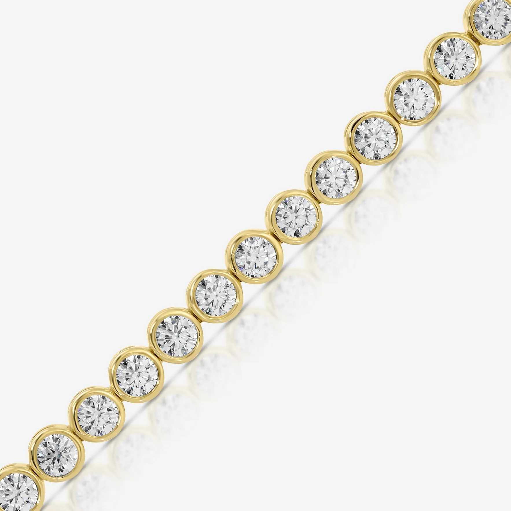 Bezel Moissanite Tennis Bracelet