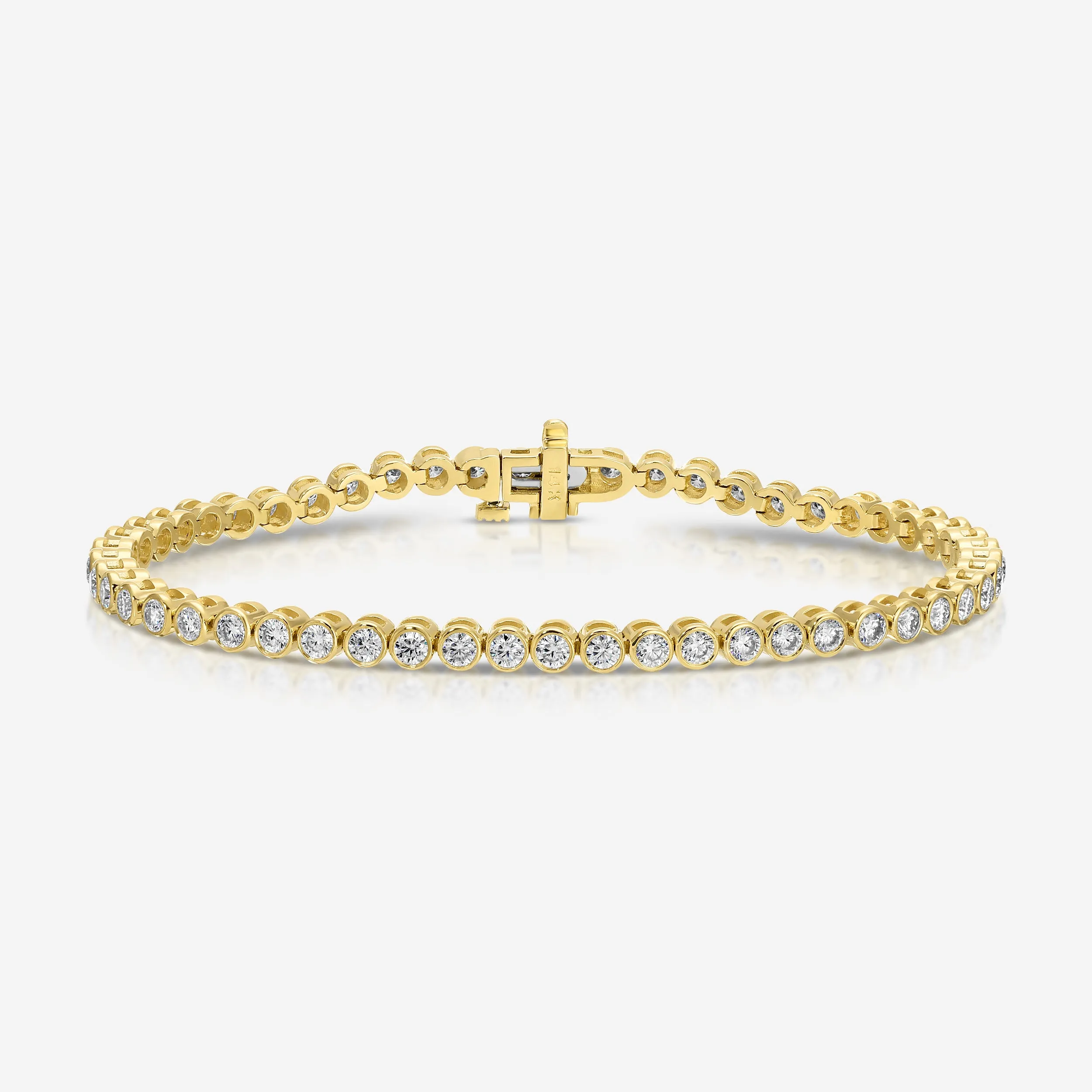 Bezel Moissanite Tennis Bracelet