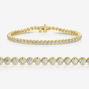 Bezel Moissanite Tennis Bracelet