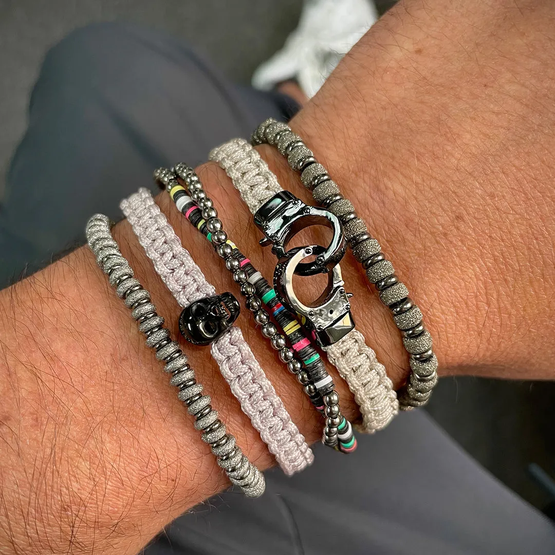 Black PVD Grey Bracelet Combination