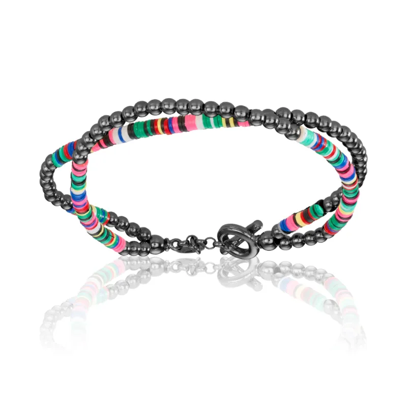 Black PVD Grey Bracelet Combination